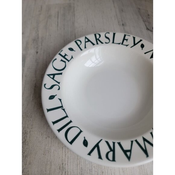 Pier 1 herbs soup bowl sage parsley mint rosemary Dill - Picture 2 of 12